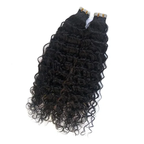 Miniatura 32 de Extensiones de cabello cosidas de cabello humano real, balayage de negro brillante a rubio dorado, paquete de extensiones de cabello humano