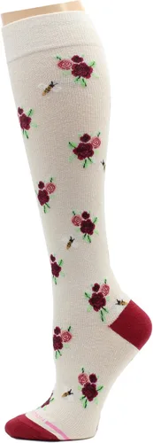 Miniatura 2 de Dr. Motion Calcetines de compresión para mujer, paquete de 3 unidades, gatos, puntos, perros