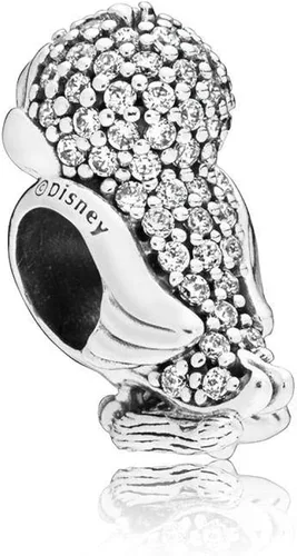 Miniatura 2 de Abalorio de plata de ley PANDORA Disney con diseño de pájaros blancos de nieve 797166CZ