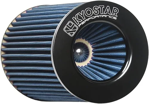 Miniatura 97 de KYOSTAR Filtro de aire universal de alto flujo de 3" (76 mm), entrada de aire frío de cono reutilizable, alto rendimiento, lavable, kit de aire seco