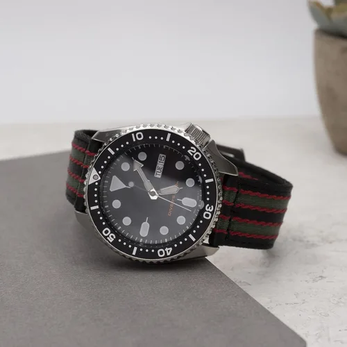 Miniatura 3 de Benchmark Basics Correa de reloj de liberación rápida, correa de reloj de nailon impermeable de alta calidad para hombres y mujeres, compatible