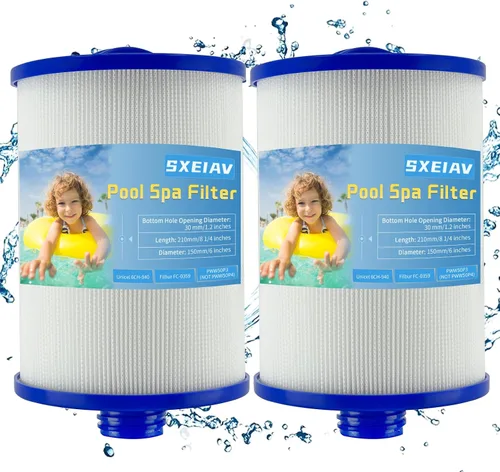 Filtros de spa de repuesto para Unicel 6CH-940, PWW50P3 Filtro de spa para tina de hidromasaje PWW50P3, para Filbur FC-0359, para vías fluviales