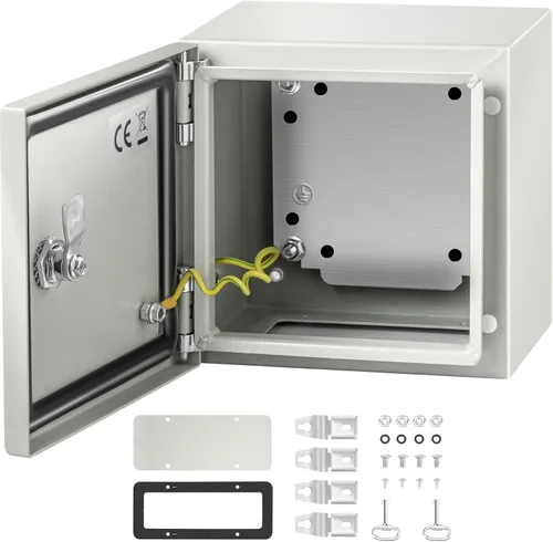 Miniatura 16 de VEVOR Caja de Acoplamiento de Acero NEMA 10×8×6, Caja Eléctrica de Acero NEMA 4X, Impermeable y Resistente al Polvo IP66, Caja de Acoplamiento