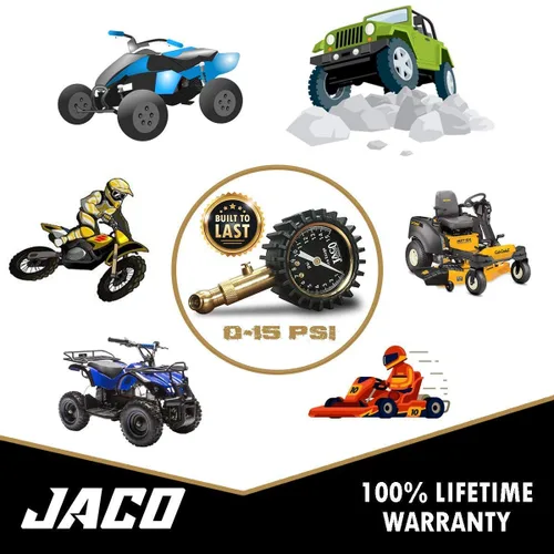 Miniatura 6 de JACO Elite Medidor de presión de los neumáticos 15 PSI
