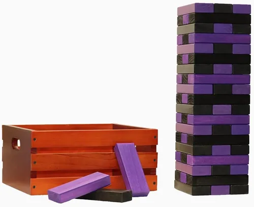 Miniatura 47 de Tailgating Pros Maderas gigantes de primera calidad con caja manchada: ¡elige los colores de tu equipo! Juego gigante para patio al aire libre