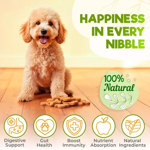 Miniatura 2 de ZENO Probióticos masticables para perros, 150 unidades, apoyo digestivo, para la salud intestinal y la diarrea, masticables para perros, fórmula