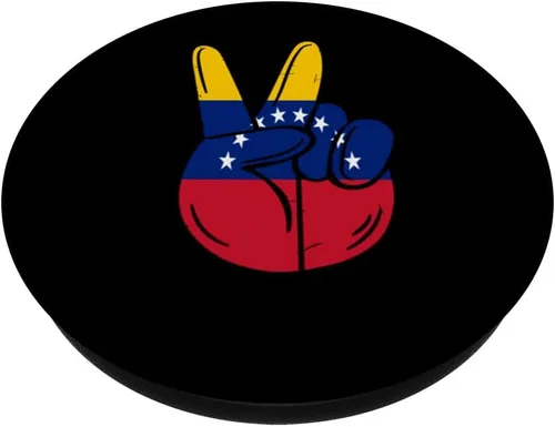 Miniatura 2 de Proud To Be Venezuela Bandera Venezolana Paz Signo Divertido PopSockets PopSockets Estándar PopGrip