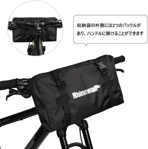 Miniatura 4 de Rhinowalk Bolsa de transporte plegable para bicicleta de 26 pulgadas de grosor, estuche de almacenamiento para transporte de bicicletas, bolsa
