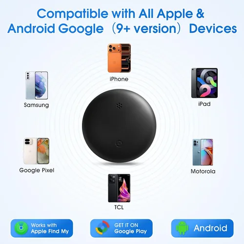 Miniatura 5 de Mini GPS Tracker for Vehicles (Universally for Android & iOS), Hidden Car Location Tracker w/Magnetic Case, Item Finder for Google Find Hub & iOS
