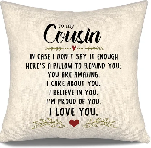 Miniatura 39 de En caso de que no lo diga lo suficiente aquí hay una almohada para recordarte que eres increíble, te aprecio, te quiero. Funda de almohada para tía
