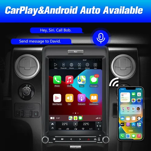 Miniatura 3 de AWESAFE [4 GB+64 GB] para Ford F150 Radio Upgrade 2013 2014, Android 13 8 Core T Style 12.1 pulgadas Pantalla táctil Radio con Carplay Android Auto