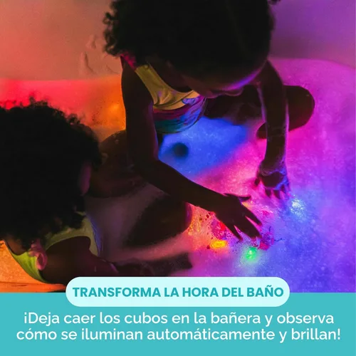Miniatura 3 de Paquete de cubos luminosos activados por agua Glo Pals para juego sensorial – Paquete de 12 (Amigos principales)
