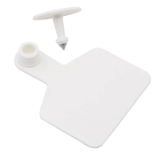 Etiquetas de oído en blanco de plástico para ganado, etiquetas de identificación de animales para ganado, vacas, cerdos, cerdos, ovejas, cabras (3 x