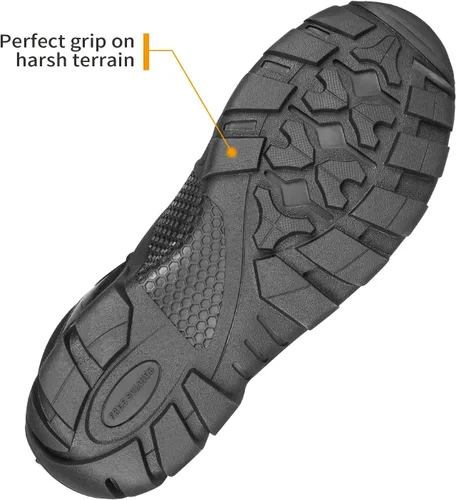Miniatura 8 de FREE SOLDIER Men's Waterproof Hiking Boots Military Tactical Boots for Men Outdoor Lightweight Work Boots