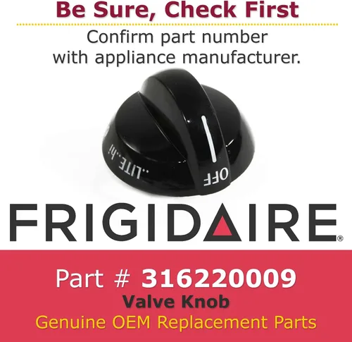 Miniatura 2 de Genuine Frigidaire 316220009 - Pomo de válvula