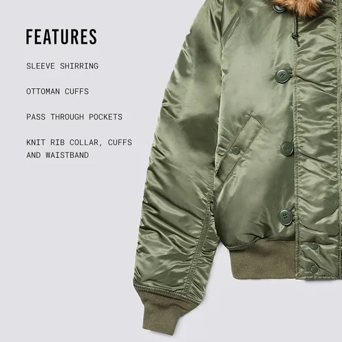 Miniatura 4 de Chamarra de bombero Alpha Industries N-2B para hombre