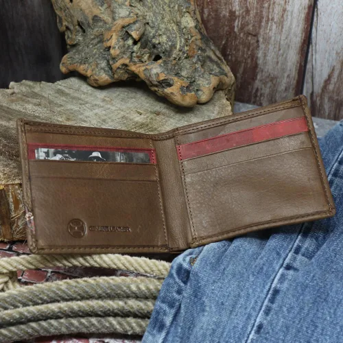 Miniatura 5 de HOOEY Cuero Bi-Fold Hombre, Hands-Up- Estampado Nómada, Talla única, 2812937