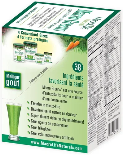 Miniatura 9 de MacroLife Naturals Macro Greens Powder 38 Superfood probiótico, antioxidante, enzima y suplemento herbal, inmunidad natural, energía