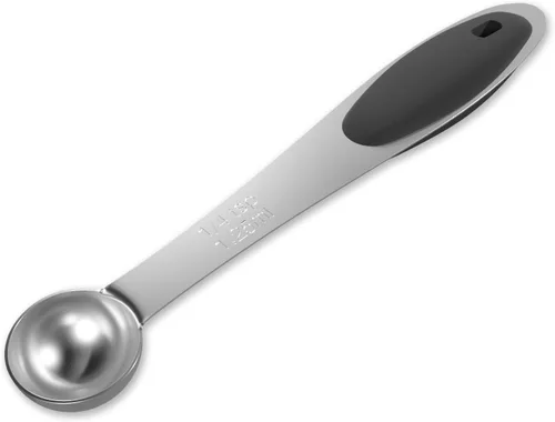 Miniatura 17 de LEIFENY Cuchara dosificadora individual de acero inoxidable, 2 unidades de 1/2 cucharada (1.5 cucharaditas, 1/4 oz, 0.3 fl oz) con agarre