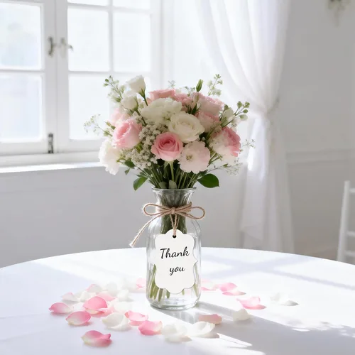 Miniatura 6 de joycraft 100 etiquetas de papel blanco, etiquetas de papel en blanco de 2.7 x 2 pulgadas con cuerda, etiquetas de precio festoneadas, etiquetas