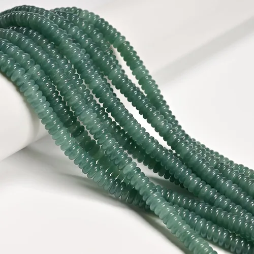 Miniatura 17 de JM Design 0.197x0.315 in Tanzanita Color teñido Jade Suave Rondelle Collar Cuentas para Pulseras Joyería Fabricación Jade teñido de color tanzanita