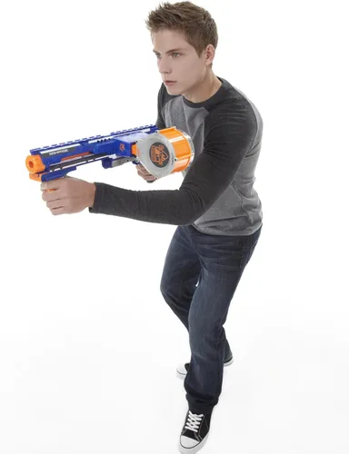 Miniatura 13 de NERF Rampage N-Strike Elite Lanzador de Juguete con Tambor de 25 Dardos Slam Fire para Niños, Adolescentes y Adultos (Exclusivo de Amazon)