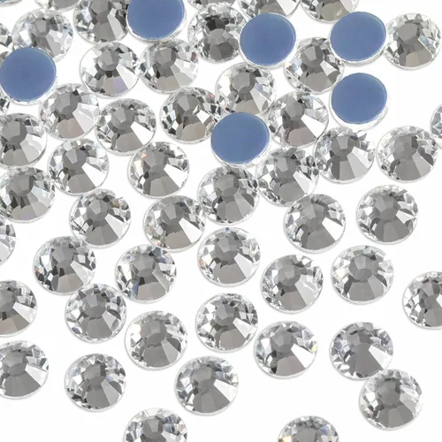 Miniatura 2 de Beadsland Hotfix - 2880 diamantes de imitación de cristal con parte trasera plana para manualidades, ropa, decoración de bricolaje, cristal, SS10