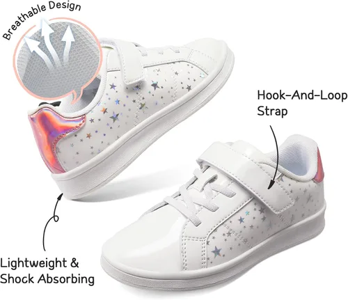 Miniatura 5 de DREAM PAIRS Tenis para niñas y niños pequeños, tenis para caminar y caminar