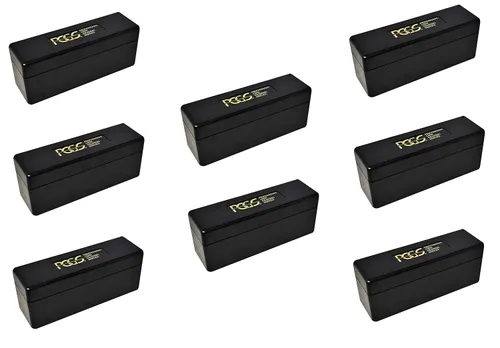 Miniatura 5 de PCGS Caja de almacenamiento de plástico para 20 portamonedas de losa negra