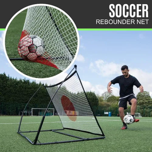Miniatura 3 de QuickPlay Red de rebote Spot Target para fútbol Red de rebote resistente al clima con bolsa de transporte Ideal para práctica de pases