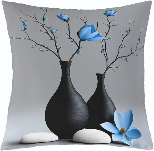 Miniatura 10 de Manfei Skull Maths Throw Pillow Cover Gothic Style Square Cushion Case Halloween Skeletons Black White Decor Throw Porch Pillows Cases for Couch
