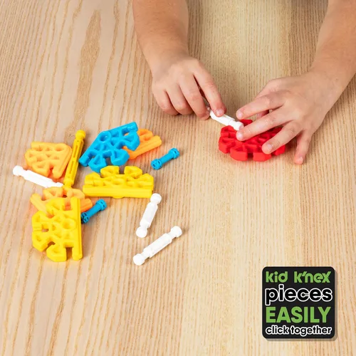 Miniatura 6 de KID K'NEX - Juego de constructores en ciernes, 100 piezas, construcción STEM preescolar, juego de construcción para niños, juego creativo