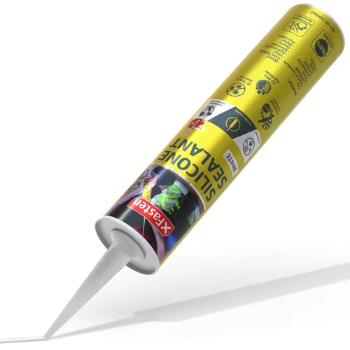Miniatura 20 de XFasten Cartucho de sellador de silicona negro impermeable, 10.1 onzas (paquete de 4) cartucho de sellador adhesivo de silicona negro para caravana