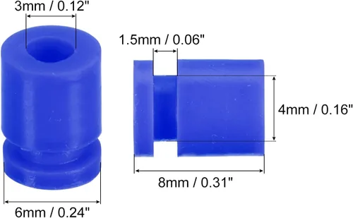Miniatura 2 de MECCANIXITY Bolas de goma antivibración RC para control remoto F4 F7 controlador de vuelo M3x8mm bolas de absorción de impactos (azul), paquete de 12