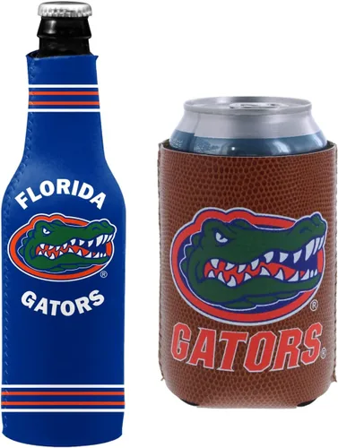 Miniatura 110 de College Team Color Logo Can & Bottle Holder Insulator Beverage Cooler Set