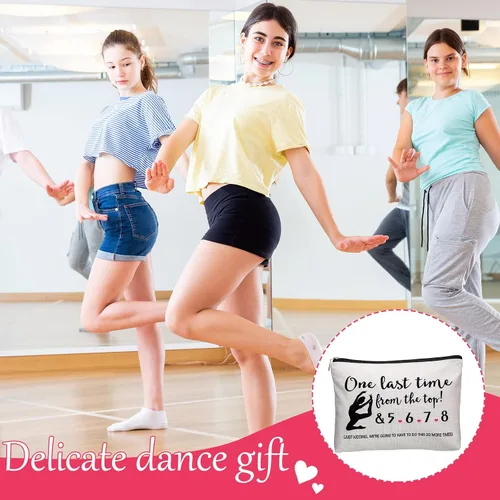Miniatura 7 de Tondiamo Bolsa de maquillaje de baile, regalos de graduación, bolsas de cosméticos de baile, bailarina, ballerina, ballet, kit de supervivencia