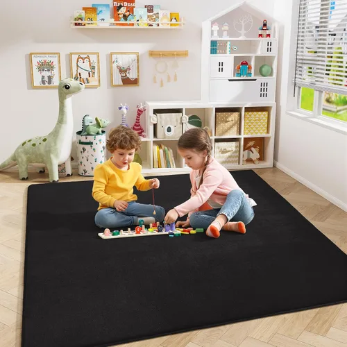 Miniatura 100 de Amearea Alfombras modernas para dormitorio, sala de estar, alfombra de espuma viscoelástica gruesa de 4 x 6 pies, alfombra de espuma viscoelástica