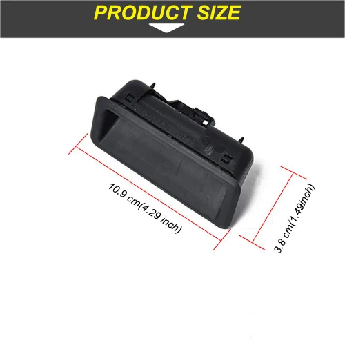 Miniatura 5 de MOCW Interruptor de liberación del mango del maletero de maletero para BMW 1 3 5 Series X6 X5 X1 E60 E90 E91 E92 E93 E70 E71 Reemplazar 51247118158