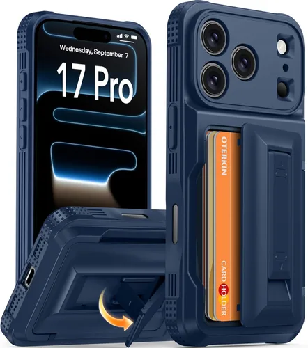 Miniatura 9 de Oterkin Funda tipo cartera para iPhone 17 Pro Max [4-5 tarjeteros] [soporte de soporte] [protección completa de la cámara] [bloqueo RFID] iPhone 17