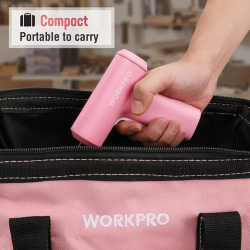 Miniatura 6 de WORKPRO Juego de destornilladores eléctricos inalámbricos, kit de destornillador eléctrico con batería de iones de litio recargable por USB de 4V