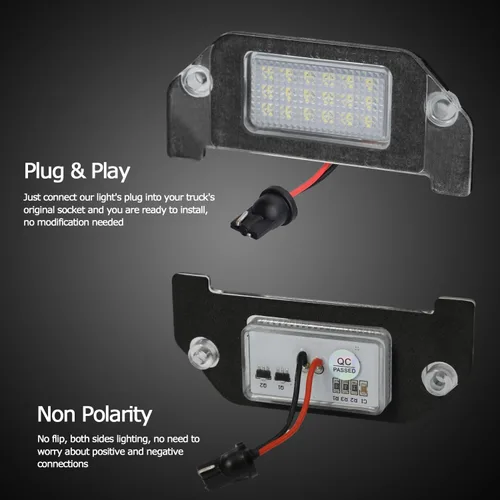 Miniatura 4 de Luces LED para matrícula compatibles con Dodge Challenger Charger Avenger Magnum Dart, 6000 K, color blanco