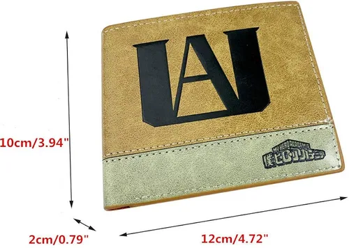 Miniatura 2 de ASLNSONG Cartera corta de cuero plegable con bolsillo para monedas, estilo casual, para niños y niñas