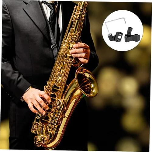 Miniatura 8 de VICASKY Soporte de micrófono de saxofón ajustable Clip de micrófono de plástico para instrumentos Micrófono Soporte de micrófono de montaje de choque