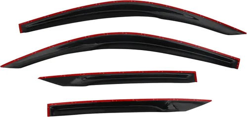 Miniatura 4 de FREEMOTOR802 Viseras de ventana adhesivas compatibles con Honda Civic 10ª generación 2016-2020 FC FC3 FC4 Coupe, deflectores de viento laterales