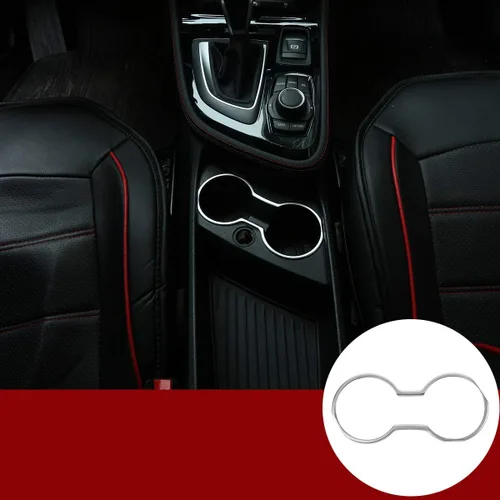 YIWANG ABS cromo coche centro portavasos cubierta marco marco ajuste para BMW 2 serie F45 F46 218i 2015-2018 manija izquierda Drive Accesorios