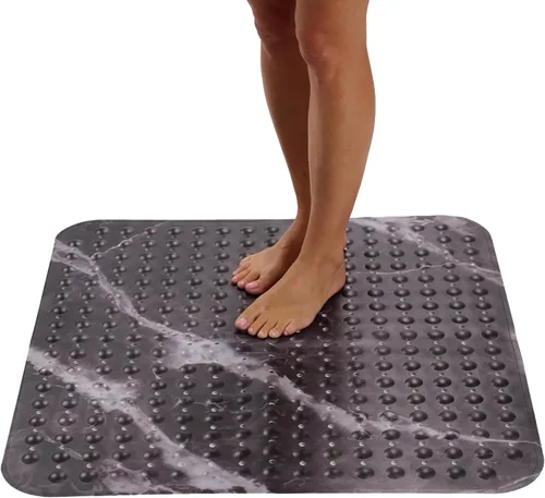 Miniatura 26 de ENKOSI Tapete de ducha extra grande antideslizante – 47 x 32 pulgadas – Tapete de ducha de baño XL – Tapetes de ducha grandes para suelos de ducha