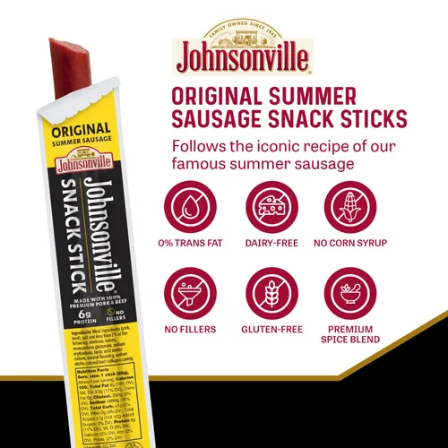 Miniatura 3 de Palitos de salchicha de verano Johnsonville Beef, 1 onza (24 unidades) – Merienda de carne de la marca #1 de salchichas en los Estados Unidos, hecho