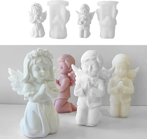 Miniatura 7 de Molde de silicona para fondant de oración en 3D, molde de resina epoxi para bricolaje, yeso de cerámica, decoración de pastel de chocolate, cocina