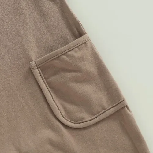 Miniatura 108 de Mameluco unisex de manga corta para bebé recién nacido, con botones, de una pieza, ropa de color sólido