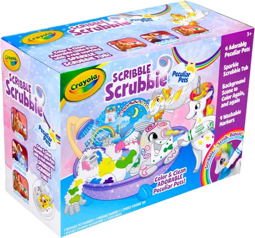 Miniatura 3 de Crayola Scribble Scrubbie Mascotas Peculiares, Juego de Juguetes Lavables para Mascotas y Artesanías DIY para Niños, Regalos para Niñas y Niños